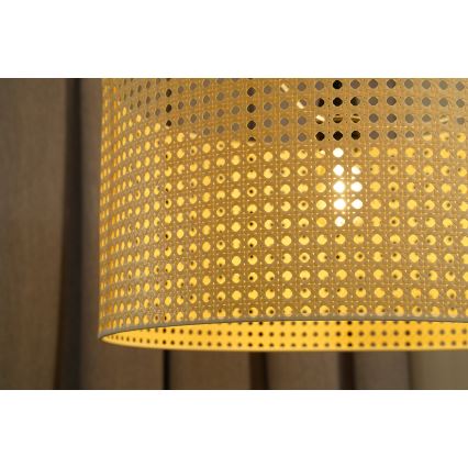 Duolla - Surface-mounted chandelier ROLLER RATTAN 1xE27/15W/230V d. 45 cm beige