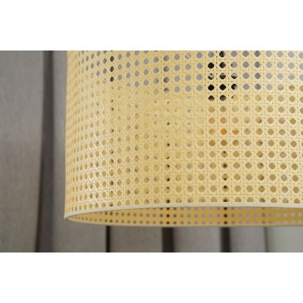 Duolla - Surface-mounted chandelier ROLLER RATTAN 1xE27/15W/230V d. 45 cm beige