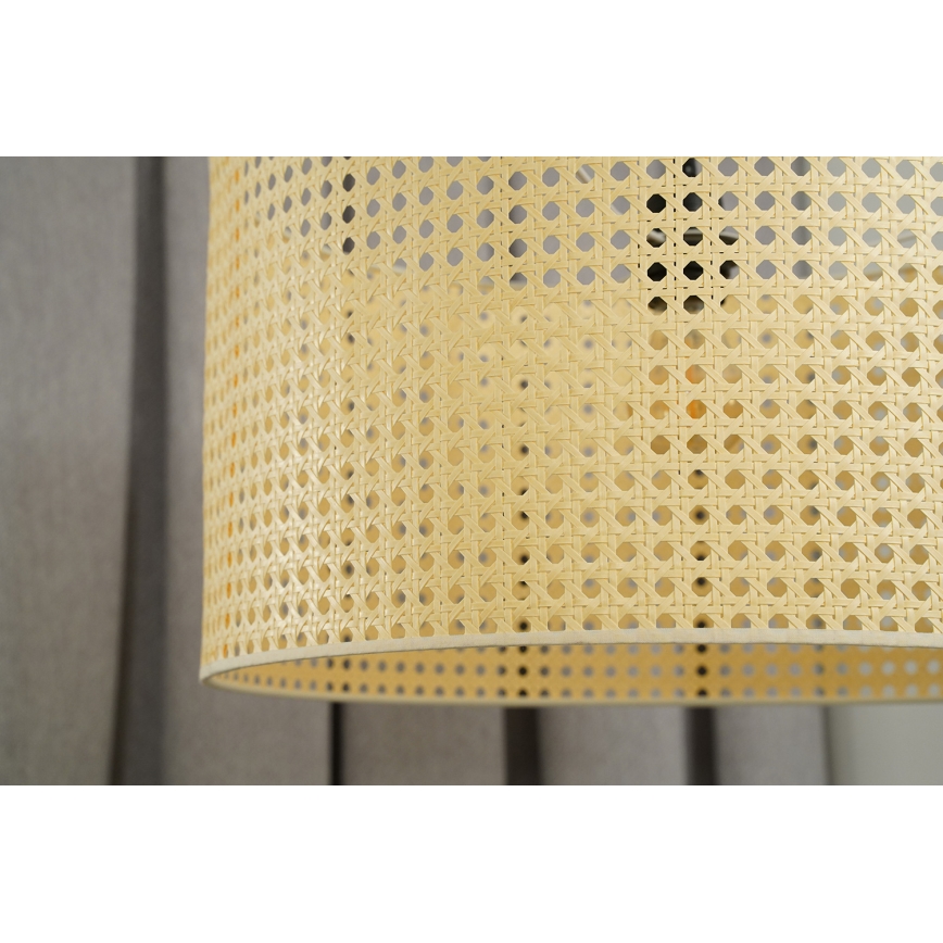 Duolla - Surface-mounted chandelier ROLLER RATTAN 1xE27/15W/230V d. 45 cm beige