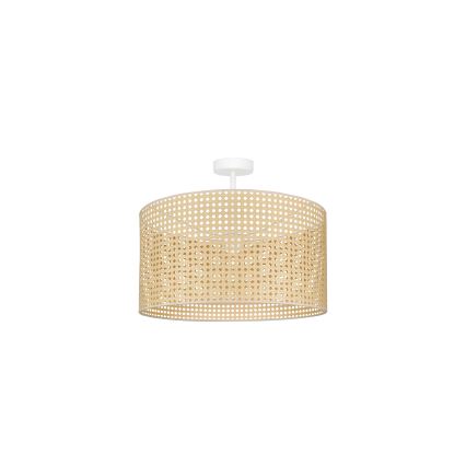 Duolla - Surface-mounted chandelier ROLLER RATTAN 1xE27/15W/230V d. 45 cm beige