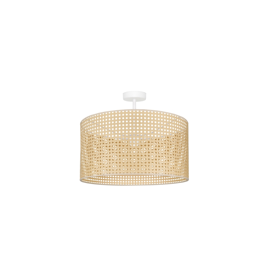 Duolla - Surface-mounted chandelier ROLLER RATTAN 1xE27/15W/230V d. 45 cm beige