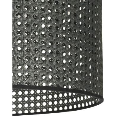 Duolla - Surface-mounted chandelier ROLLER RATTAN 1xE27/15W/230V d. 45 cm black