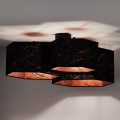 Duolla - Surface-mounted chandelier ROLLER TRIO HEX 3xE27/15W/230V black/copper