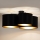 Duolla - Surface-mounted chandelier ROLLER TRIO SHINY 3xE27/15W/230V black/gold