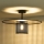 Duolla - Surface-mounted chandelier TOKYO RATTAN 1xE27/15W/230V d. 50 cm black/silver