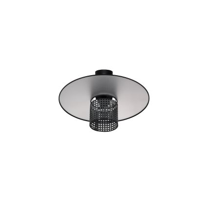 Duolla - Surface-mounted chandelier TOKYO RATTAN 1xE27/15W/230V d. 50 cm black/silver