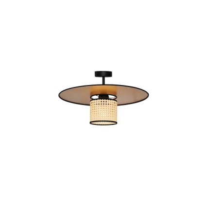 Duolla - Surface-mounted chandelier TOKYO RATTAN 1xE27/15W/230V d. 50 cm gold/rattan