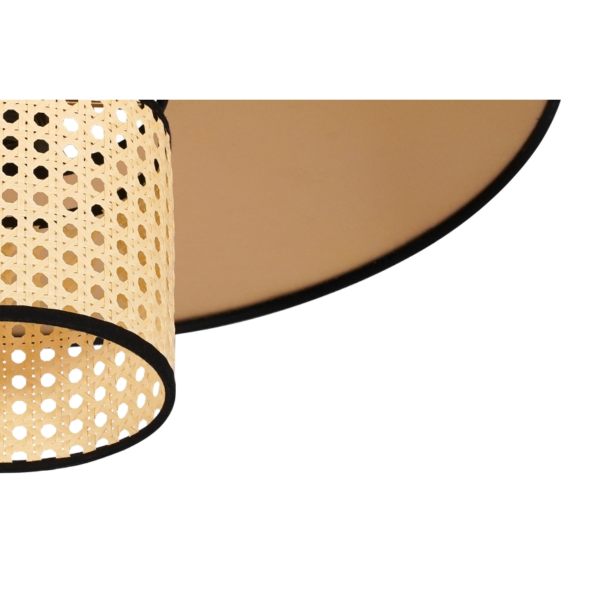 Duolla - Surface-mounted chandelier TOKYO RATTAN 1xE27/15W/230V d. 50 cm gold/rattan