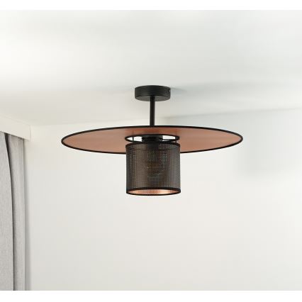 Duolla - Surface-mounted chandelier TOKYO SHINY 1xE27/15W/230V d. 50 cm black/copper