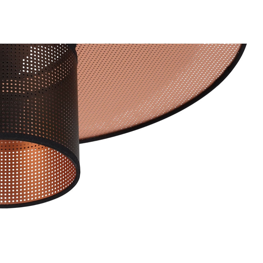 Duolla - Surface-mounted chandelier TOKYO SHINY 1xE27/15W/230V d. 50 cm black/copper