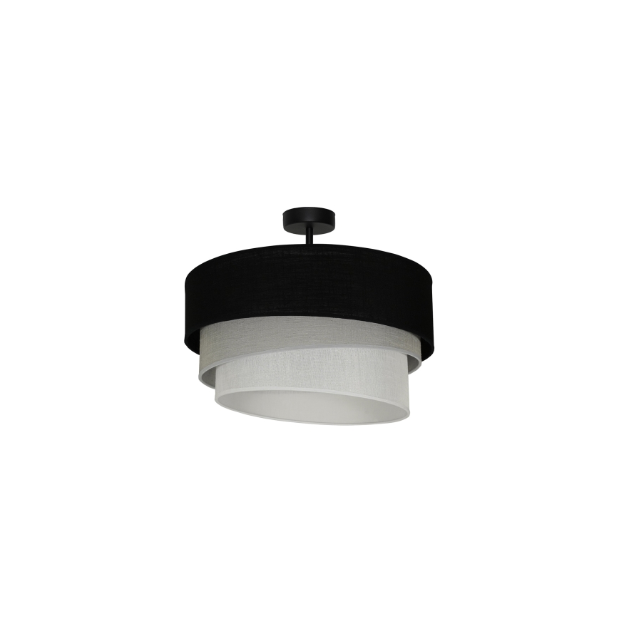 Duolla - Surface-mounted chandelier TRIO 1xE27/15W/230V d. 45 cm black/grey/white
