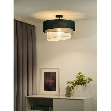Duolla - Surface-mounted chandelier TRIO 1xE27/15W/230V d. 45 cm green/grey/white