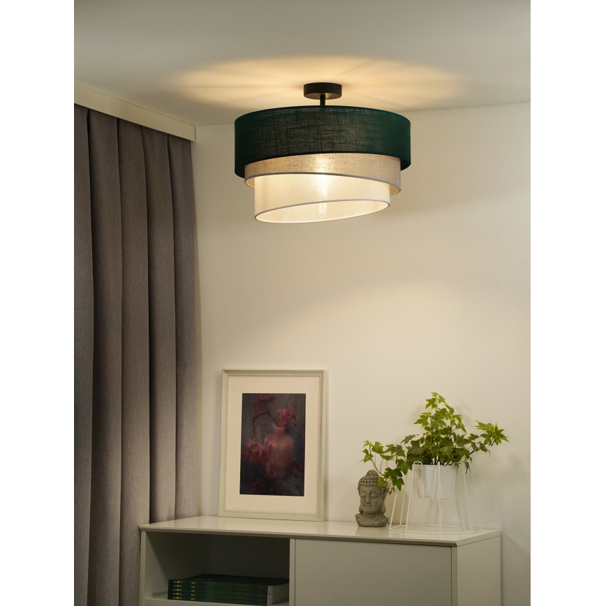 Duolla - Surface-mounted chandelier TRIO 1xE27/15W/230V d. 45 cm green/grey/white