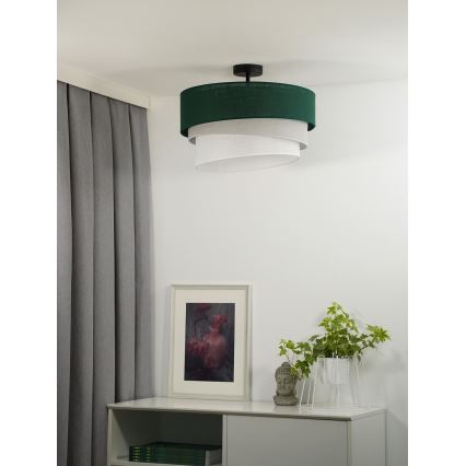 Duolla - Surface-mounted chandelier TRIO 1xE27/15W/230V d. 45 cm green/grey/white