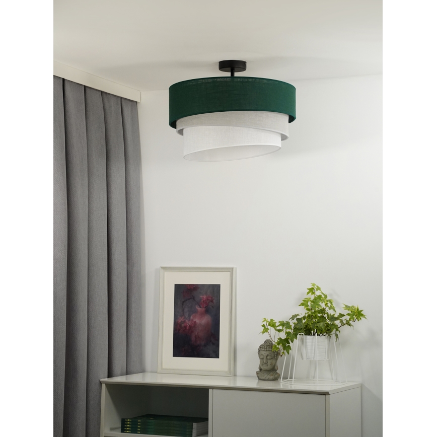 Duolla - Surface-mounted chandelier TRIO 1xE27/15W/230V d. 45 cm green/grey/white