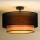 Duolla - Surface-mounted chandelier WOOD BOHO 1xE27/15W/230V d. 45 cm black/beige