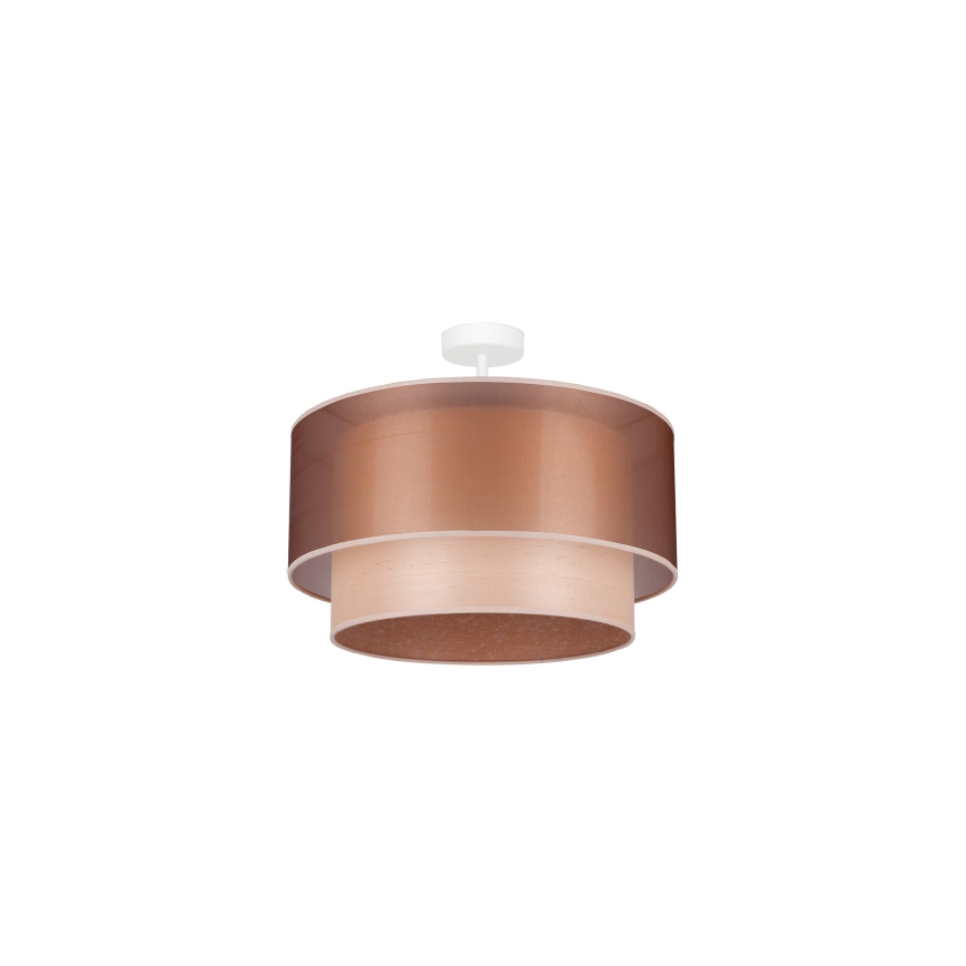 Duolla - Surface-mounted chandelier WOOD BOHO 1xE27/15W/230V d. 45 cm copper/beige