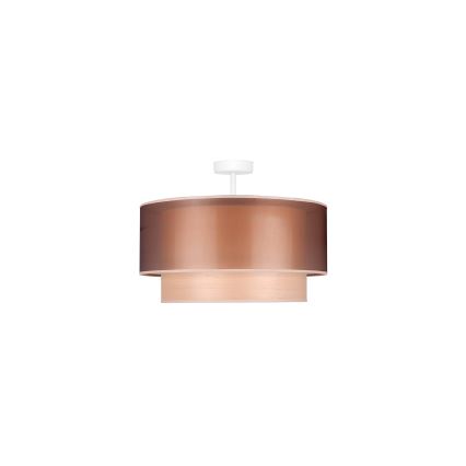 Duolla - Surface-mounted chandelier WOOD BOHO 1xE27/15W/230V d. 45 cm copper/beige