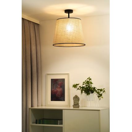 Duolla - Surface-mounted chandelier YUTE 1xE27/15W/230V d. 38 cm grey/black