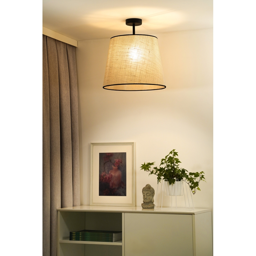 Duolla - Surface-mounted chandelier YUTE 1xE27/15W/230V d. 38 cm grey/black
