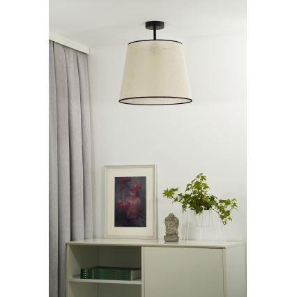 Duolla - Surface-mounted chandelier YUTE 1xE27/15W/230V d. 38 cm grey/black