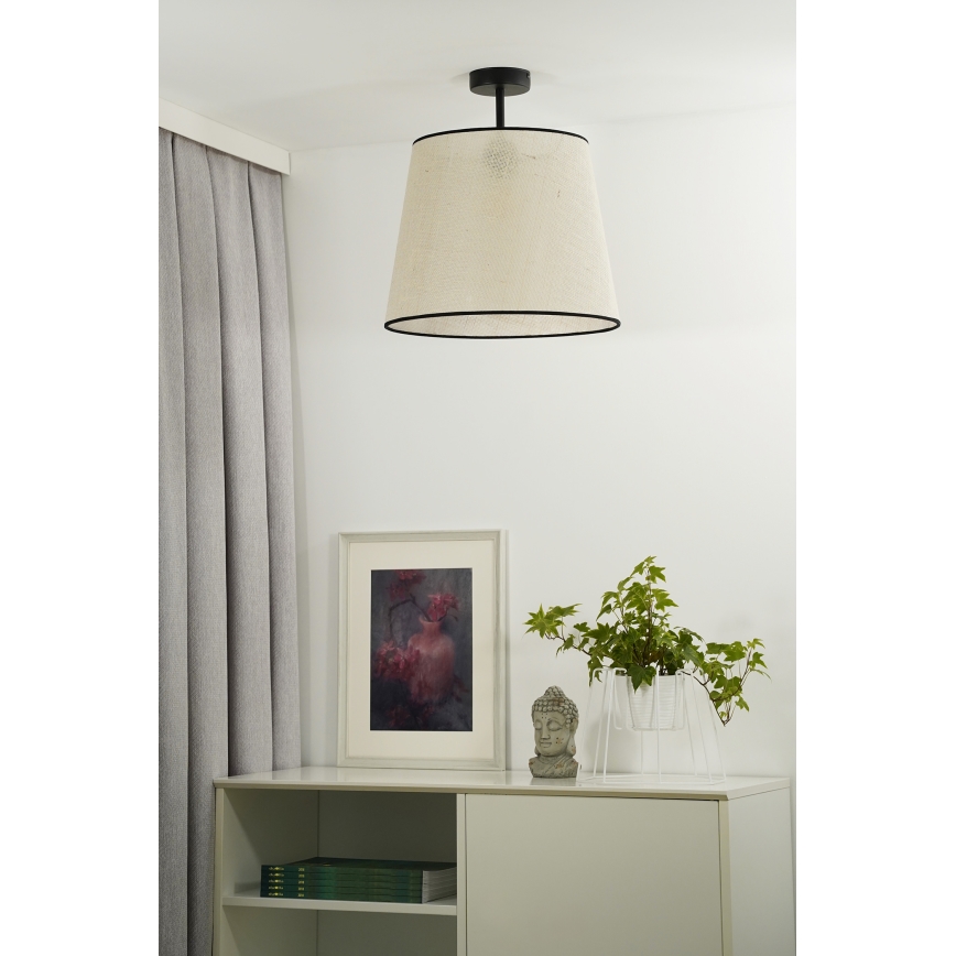 Duolla - Surface-mounted chandelier YUTE 1xE27/15W/230V d. 38 cm grey/black