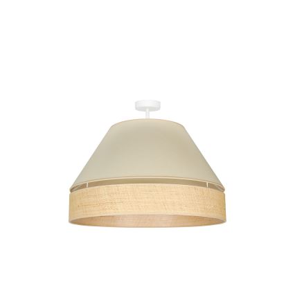 Duolla - Surface-mounted chandelier YUTE AVIGNON 1xE27/15W/230V d. 60 cm creamy/beige