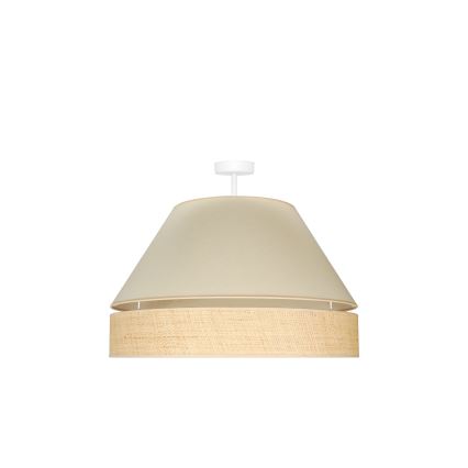 Duolla - Surface-mounted chandelier YUTE AVIGNON 1xE27/15W/230V d. 60 cm creamy/beige