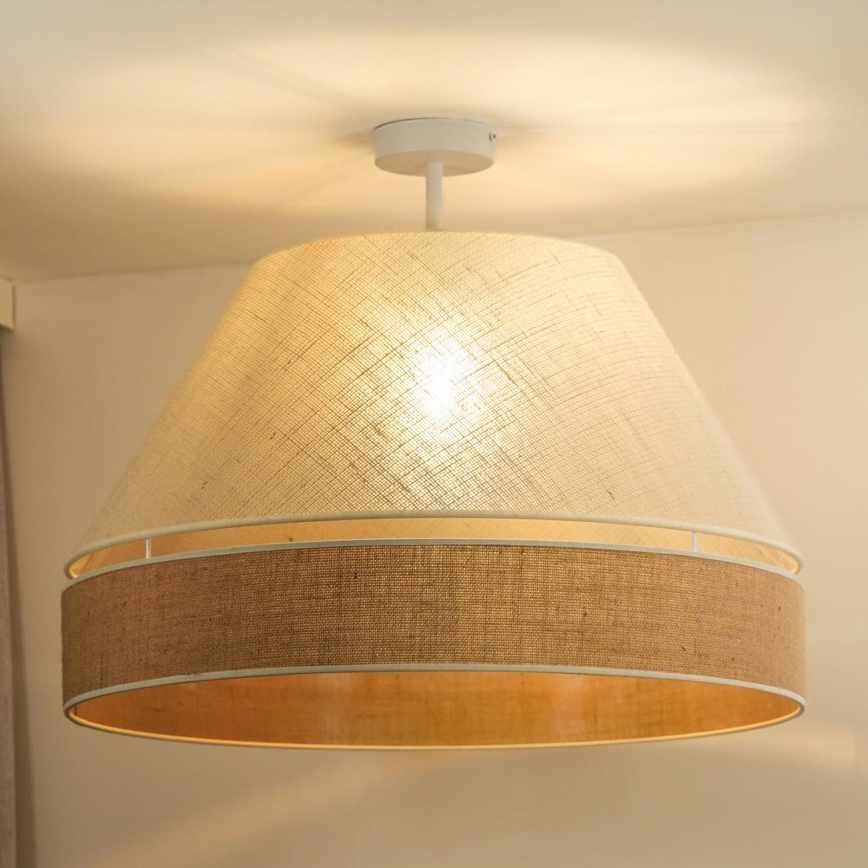 Duolla - Surface-mounted chandelier YUTE AVIGNON 1xE27/15W/230V d. 60 cm grey/brown