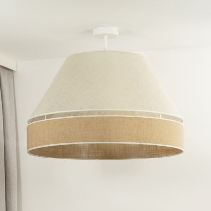 Duolla - Surface-mounted chandelier YUTE AVIGNON 1xE27/15W/230V d. 60 cm grey/brown