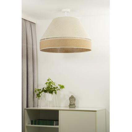Duolla - Surface-mounted chandelier YUTE AVIGNON 1xE27/15W/230V d. 60 cm grey/brown
