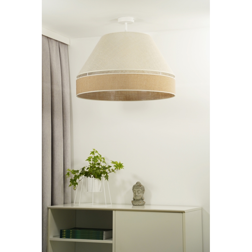 Duolla - Surface-mounted chandelier YUTE AVIGNON 1xE27/15W/230V d. 60 cm grey/brown