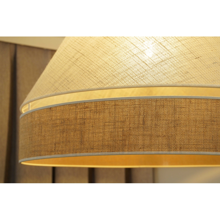 Duolla - Surface-mounted chandelier YUTE AVIGNON 1xE27/15W/230V d. 60 cm grey/brown