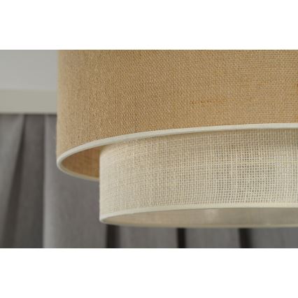 Duolla - Surface-mounted chandelier YUTE BOHO 1xE27/15W/230V d. 45 cm brown/creamy