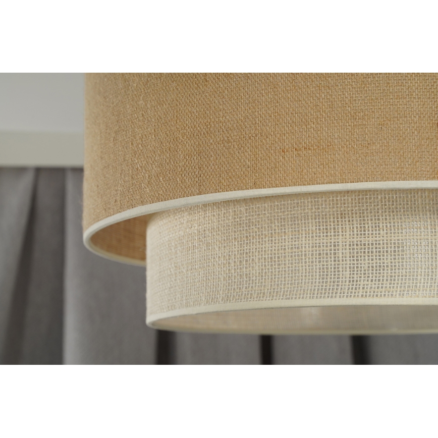 Duolla - Surface-mounted chandelier YUTE BOHO 1xE27/15W/230V d. 45 cm brown/creamy
