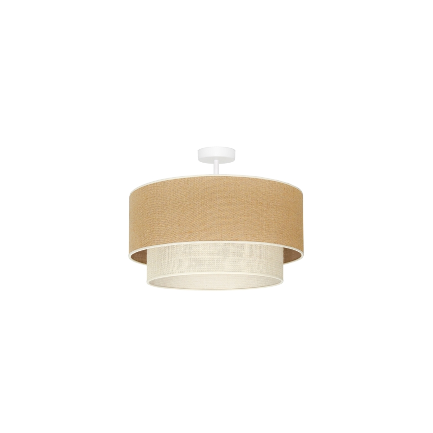 Duolla - Surface-mounted chandelier YUTE BOHO 1xE27/15W/230V d. 45 cm brown/creamy