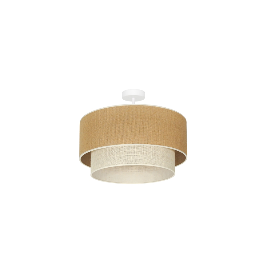 Duolla - Surface-mounted chandelier YUTE BOHO 1xE27/15W/230V d. 45 cm brown/creamy