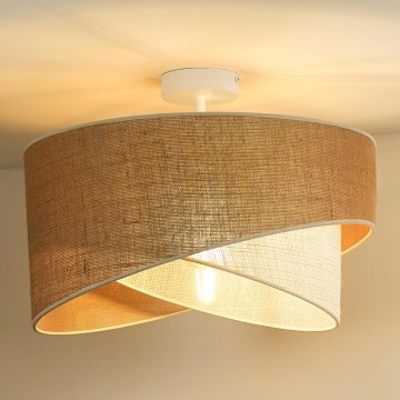 Duolla - Surface-mounted chandelier YUTE CELLO 1xE27/15W/230V d. 45 cm brown/grey