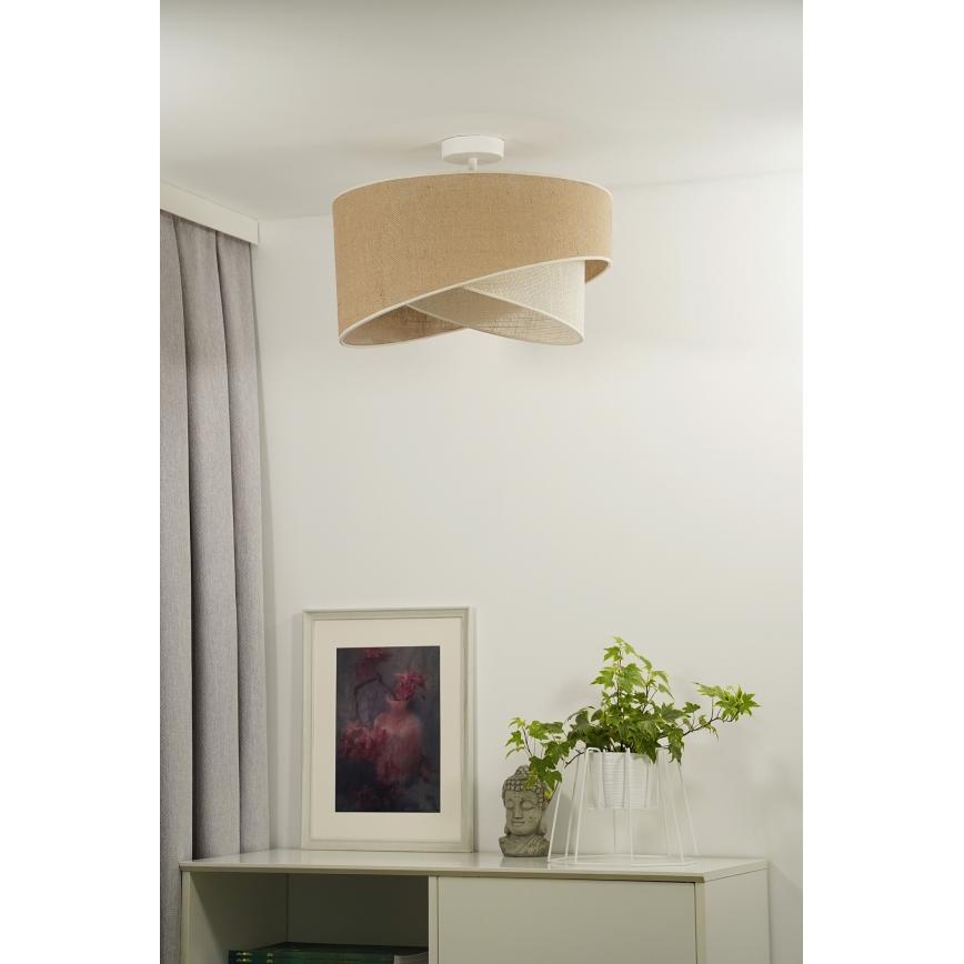 Duolla - Surface-mounted chandelier YUTE CELLO 1xE27/15W/230V d. 45 cm brown/grey