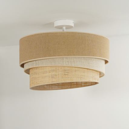 Duolla - Surface-mounted chandelier YUTE TRIO 1xE27/15W/230V d. 45 cm brown/grey/beige