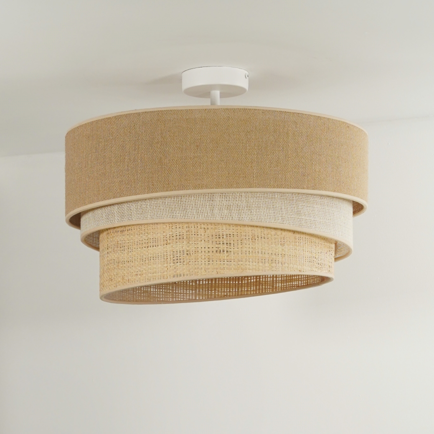 Duolla - Surface-mounted chandelier YUTE TRIO 1xE27/15W/230V d. 45 cm brown/grey/beige