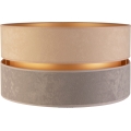 Duolla - Universal lampshade DUO E27 d. 40 cm beige/grey/gold