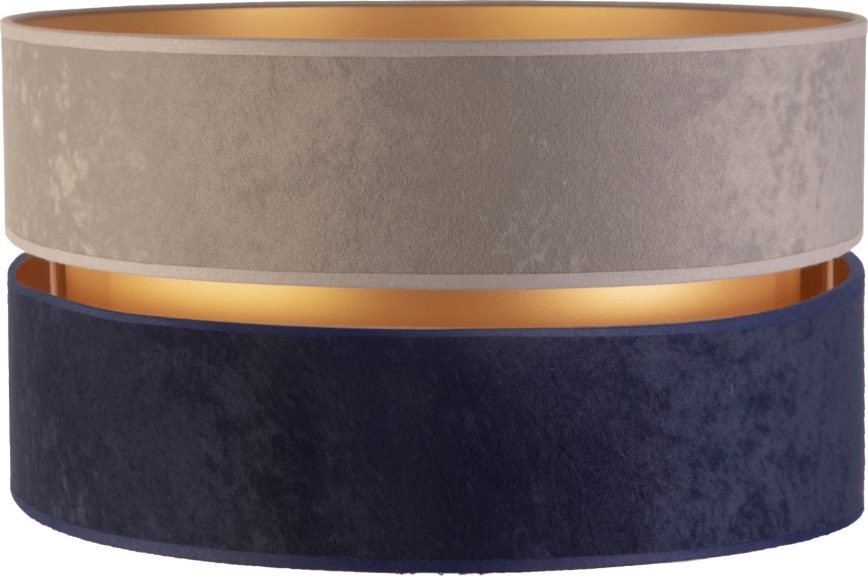 Duolla - Universal lampshade DUO E27 d. 40 cm grey/blue/gold