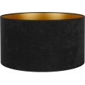 Duolla - Universal lampshade VELVET E27 d. 35 cm black/gold