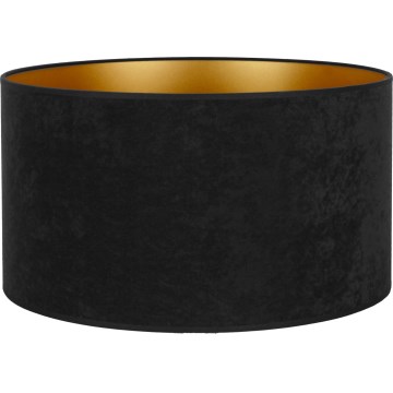 Duolla - Universal lampshade VELVET E27 d. 35 cm black/gold