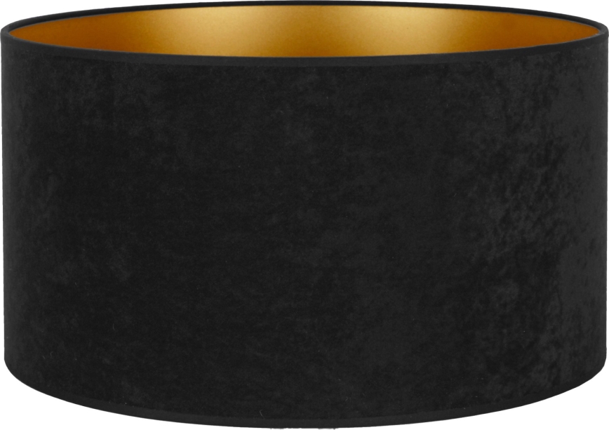 Duolla - Universal lampshade VELVET E27 d. 35 cm black/gold