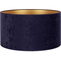 Duolla - Universal lampshade VELVET E27 d. 35 cm blue/gold