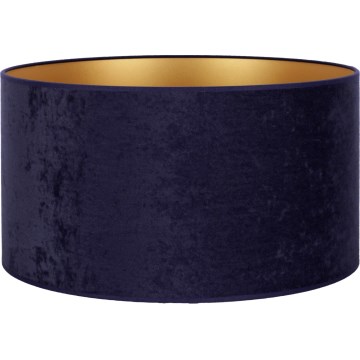 Duolla - Universal lampshade VELVET E27 d. 35 cm blue/gold