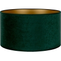 Duolla - Universal lampshade VELVET E27 d. 35 cm green/gold