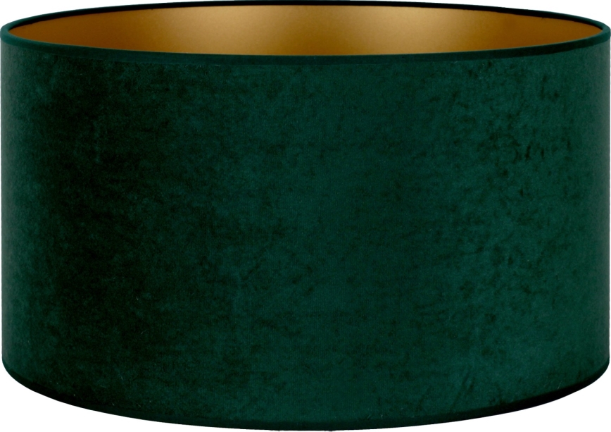 Duolla - Universal lampshade VELVET E27 d. 35 cm green/gold